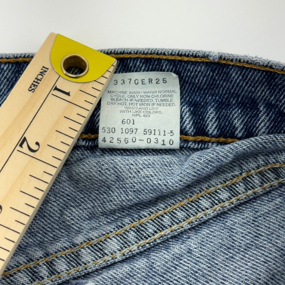 Vintage Levis 560 Orange Tab Jeans Mens 36x34 Blue Loose Fit Tapered USA Made - Picture 5 of 15